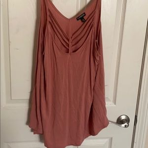 Express XL Strappy Tank Rusty Orange-Pink